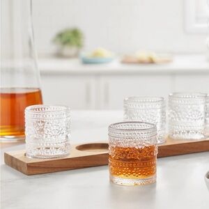 The Pioneer Woman Clear Textured Glass Tumbler Set